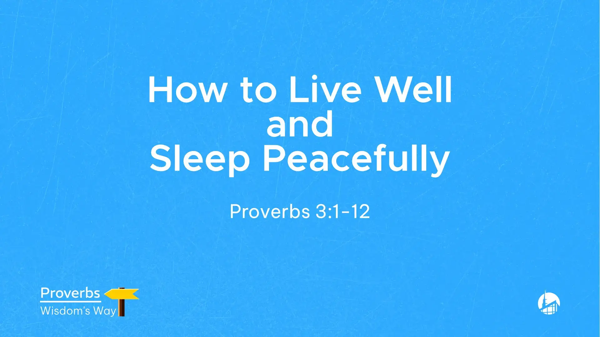 How to Live Well and Sleep Peacefully