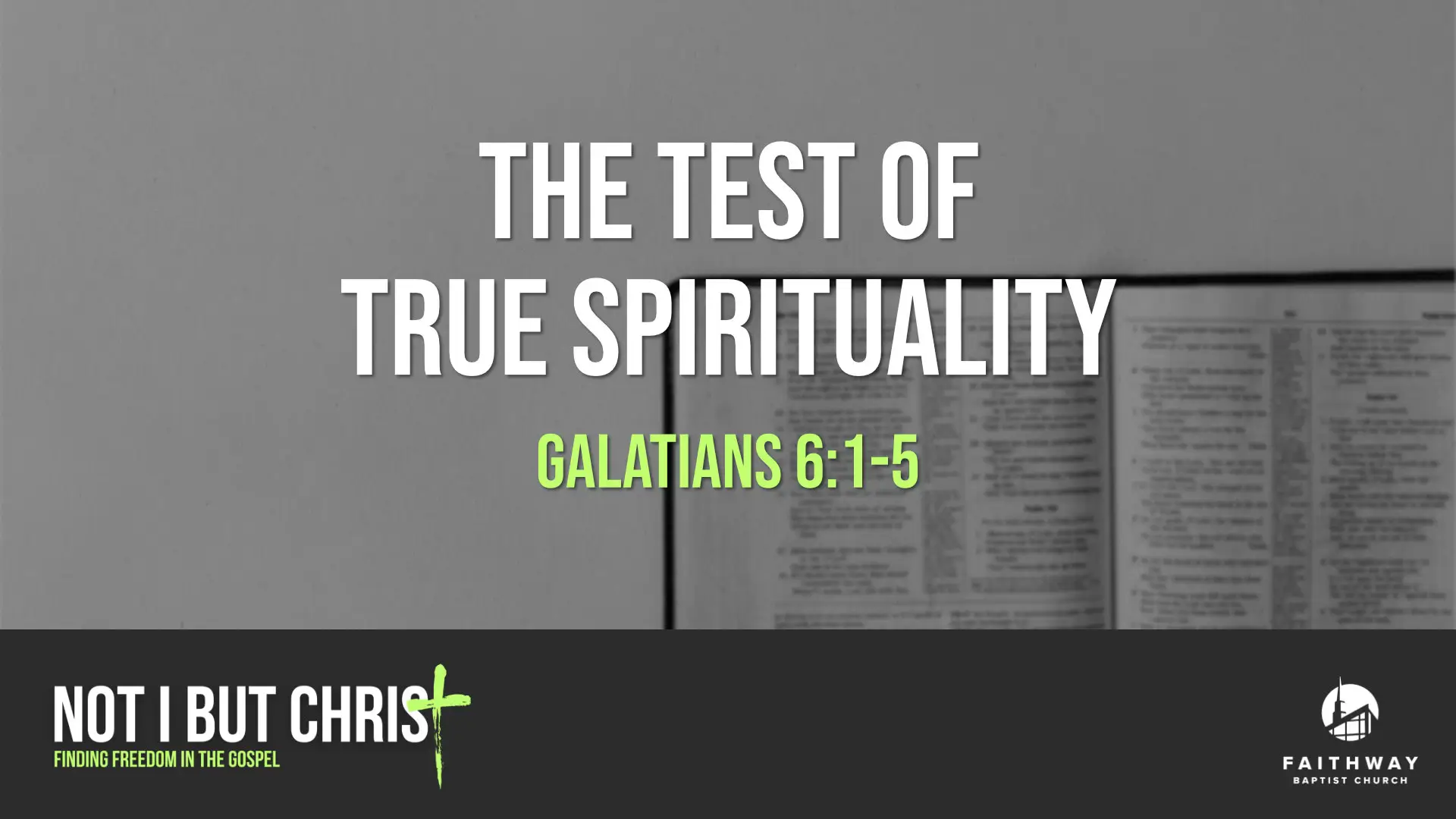 The Test of True Spirituality