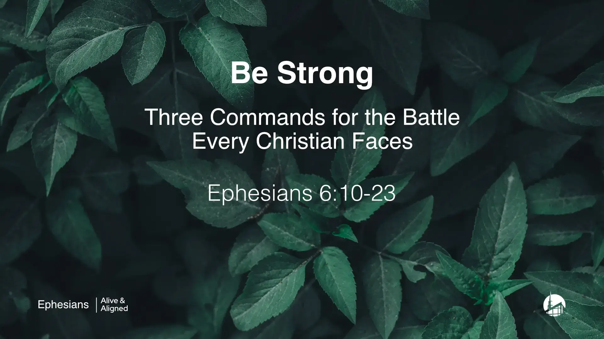 Be Strong – Three Commands for the Battle Every Christian Faces