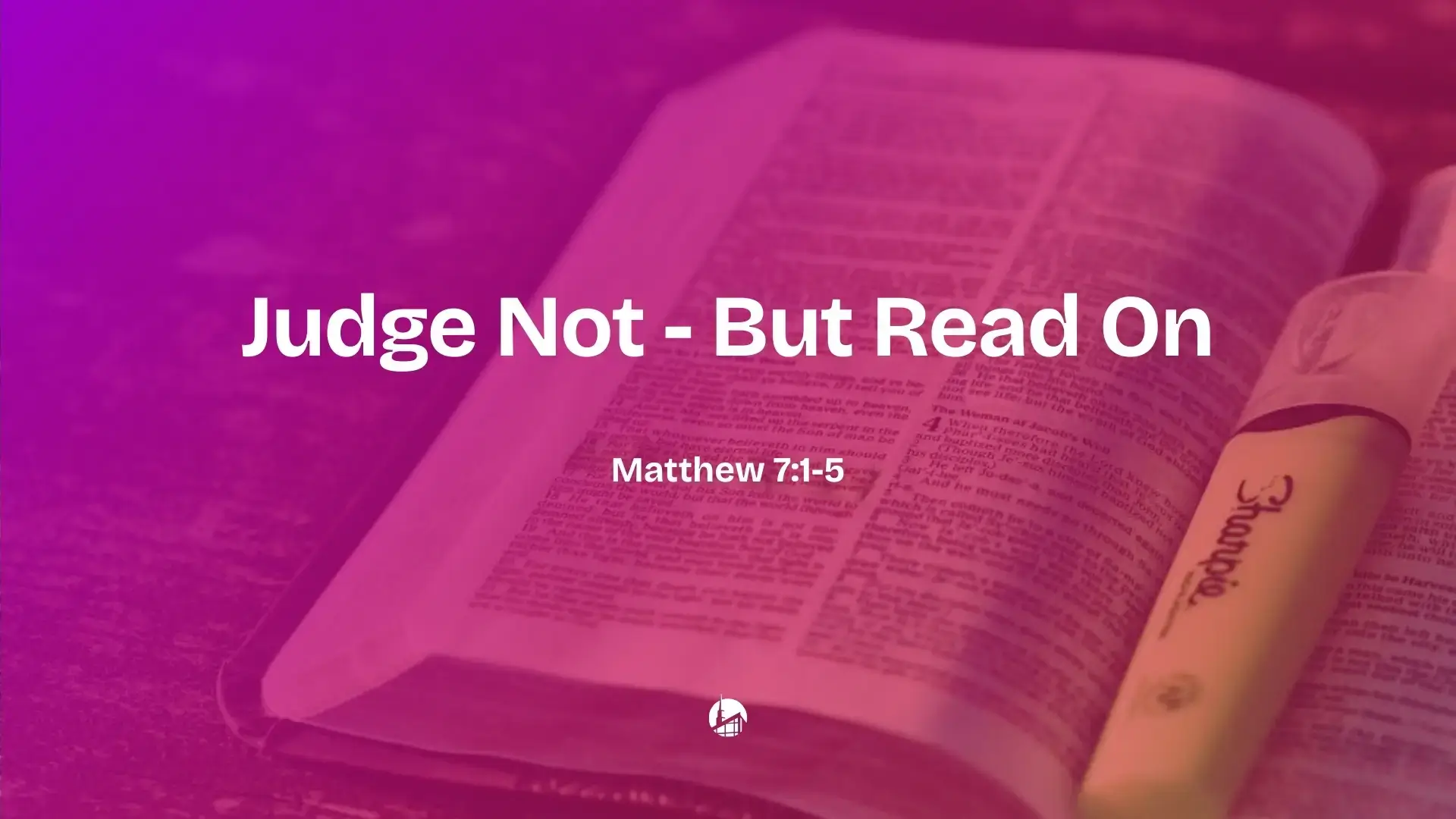 Judge Not – But Read On