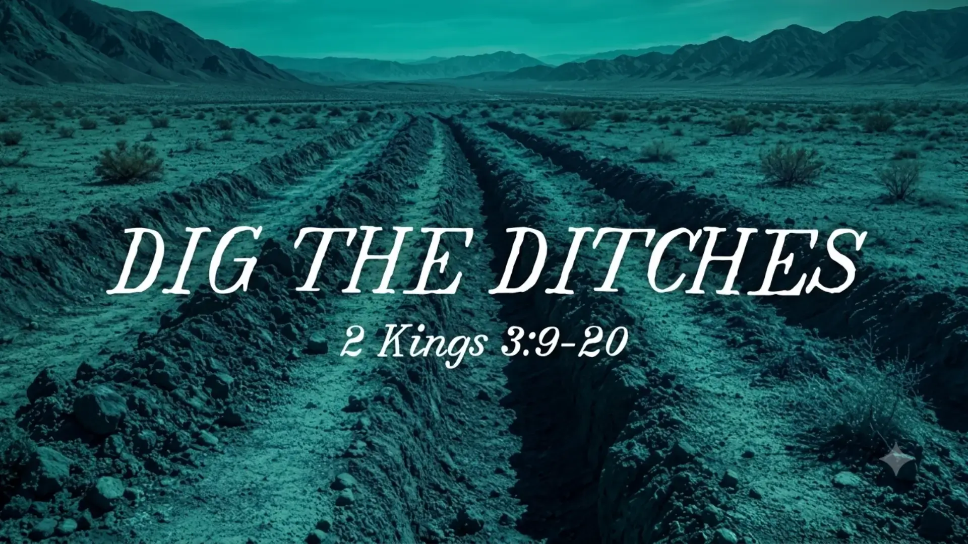 Dig The Ditches